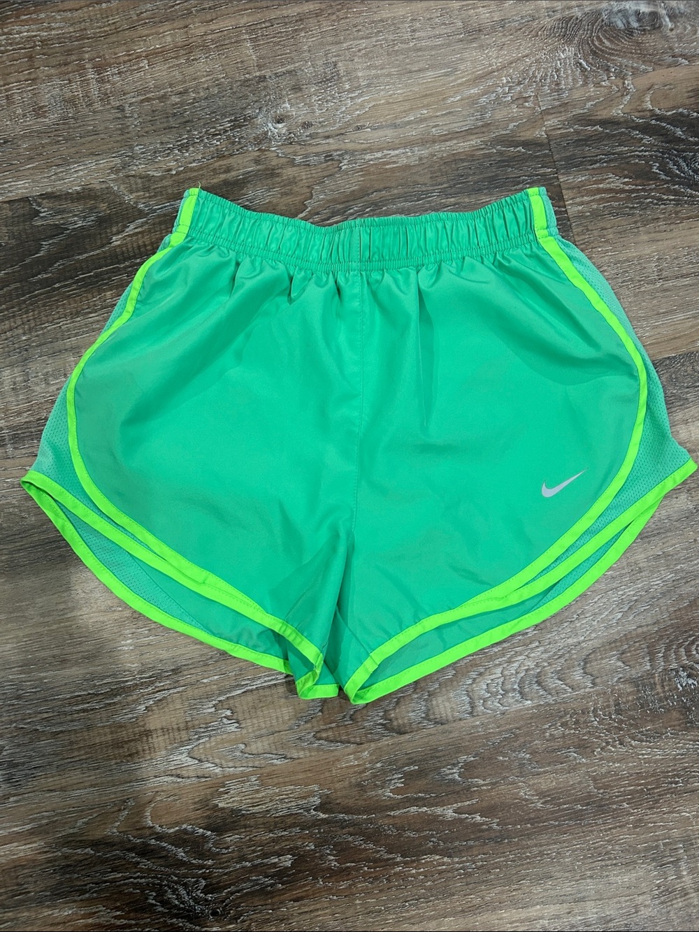 Nike • TEMPO • Neon Green Shorts with Lime Trim